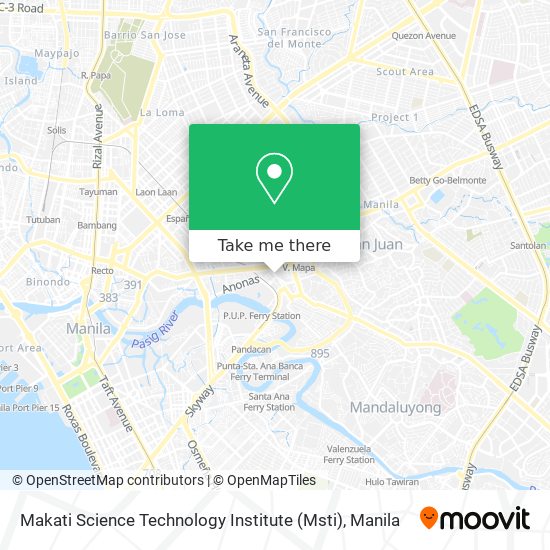 Makati Science Technology Institute (Msti) map