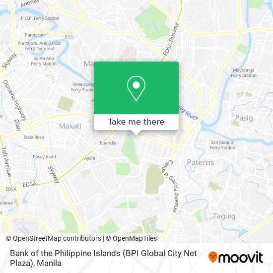 Bank of the Philippine Islands (BPI Global City Net Plaza) map