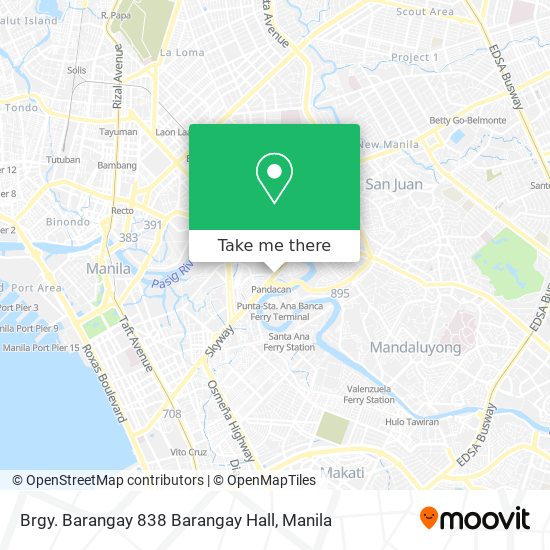 Brgy. Barangay 838 Barangay Hall map