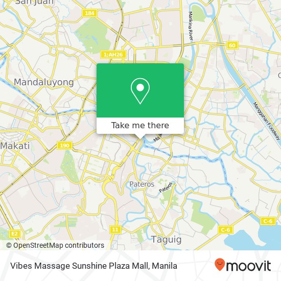 Vibes Massage Sunshine Plaza Mall map