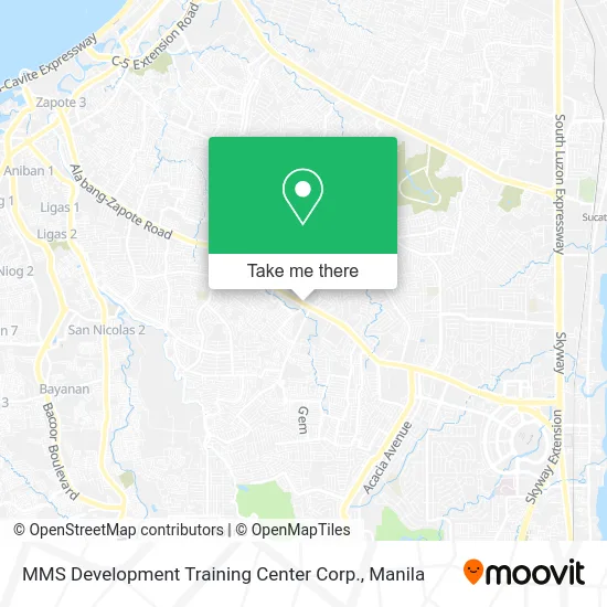 MMS Development Training Center Corp. map