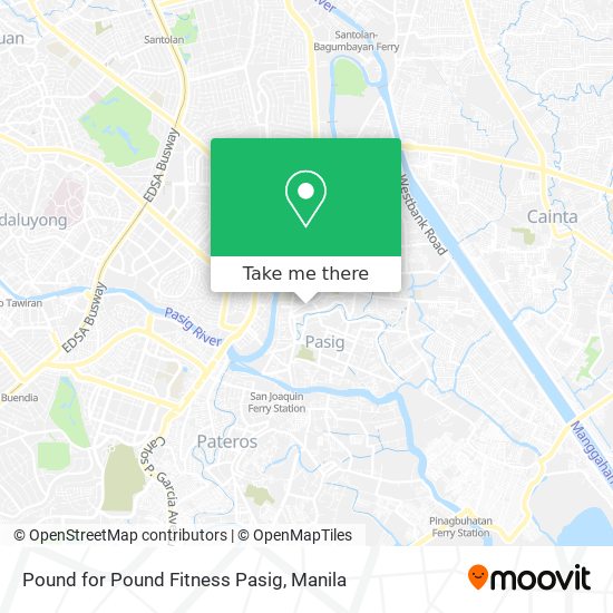 Pound for Pound Fitness Pasig map
