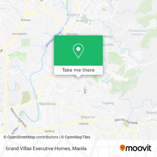 Grand Villas Executive Homes map