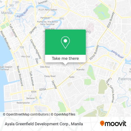 Ayala Greenfield Development Corp. map