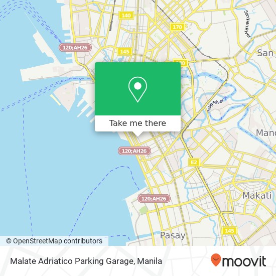 Malate Adriatico Parking Garage map