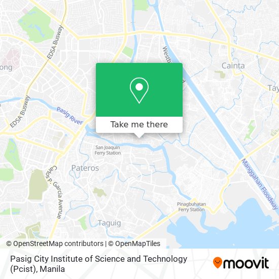 Pasig City Institute of Science and Technology (Pcist) map