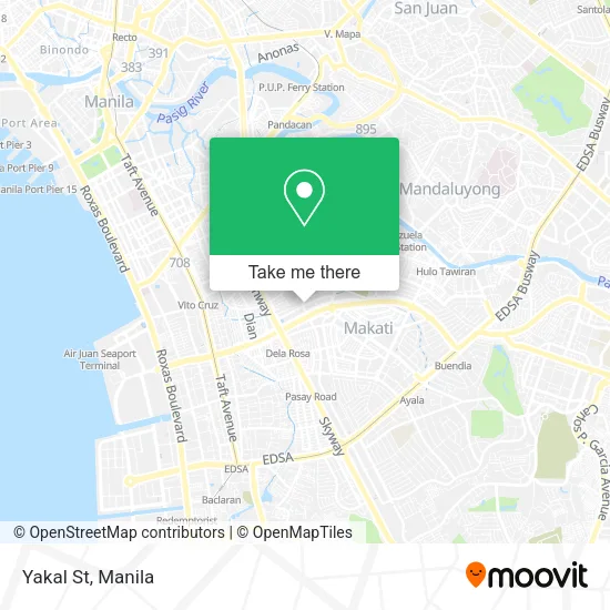 Yakal St map