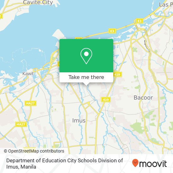 Department of Education City Schools Division of Imus map