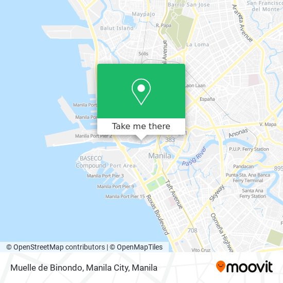 Muelle de Binondo, Manila City map