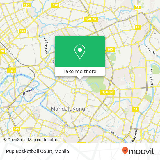 Pup Basketball Court map