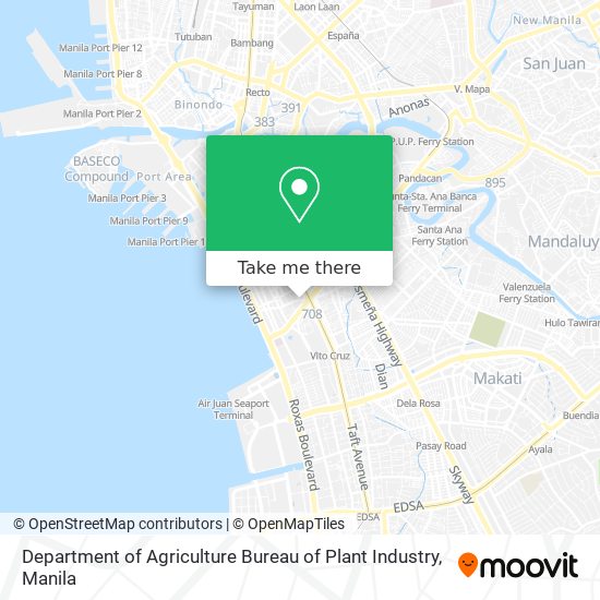 Department of Agriculture Bureau of Plant Industry map