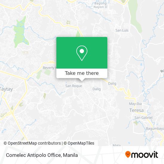 Comelec Antipolo Office map