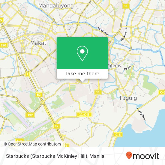 Starbucks (Starbucks McKinley Hill) map