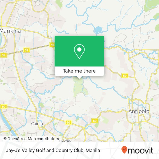 Jay-J's Valley Golf and Country Club map