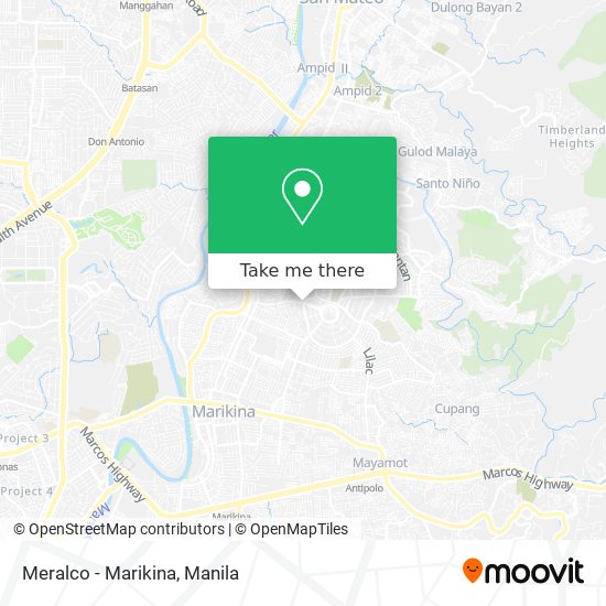 Meralco - Marikina map