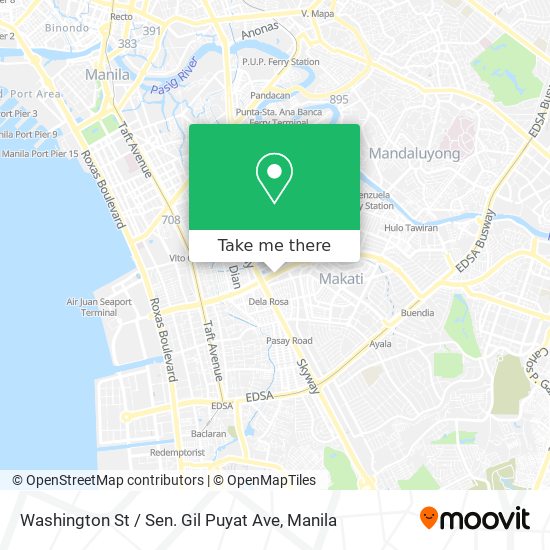 Washington St / Sen. Gil Puyat Ave map