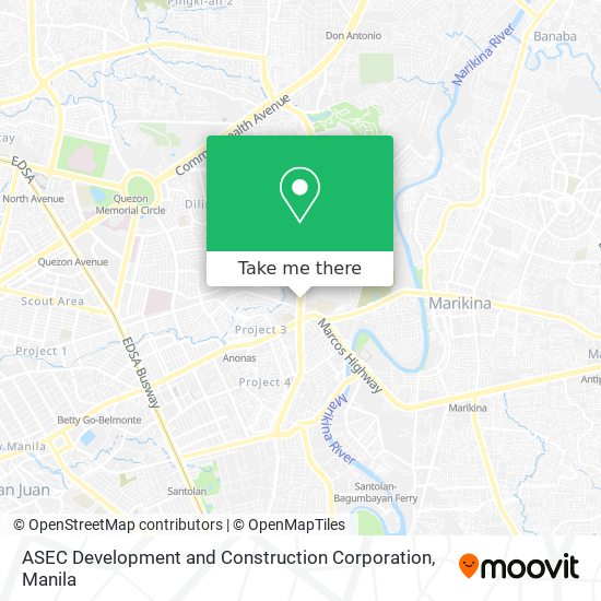 ASEC Development and Construction Corporation map