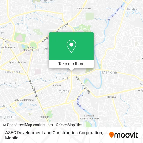 ASEC Development and Construction Corporation map