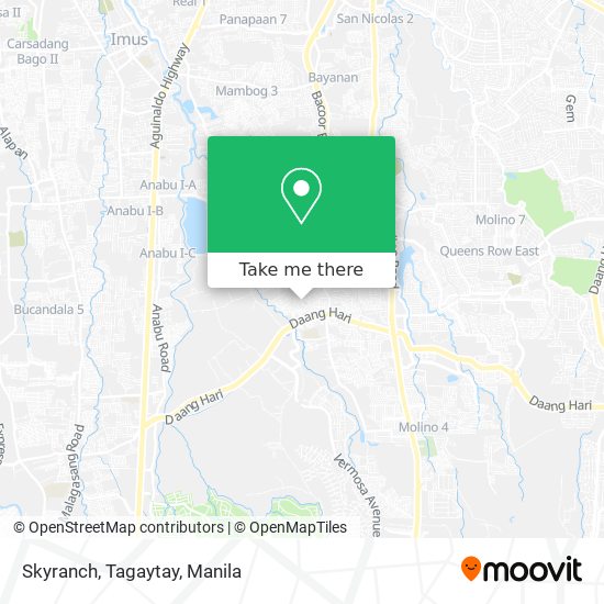 Skyranch, Tagaytay map