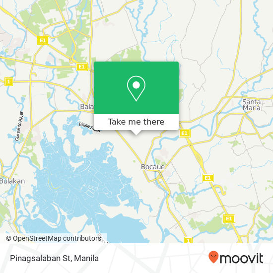 Pinagsalaban St map