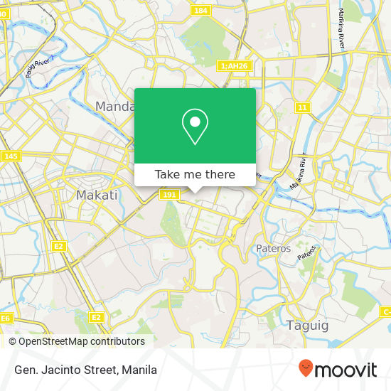 Gen. Jacinto Street map