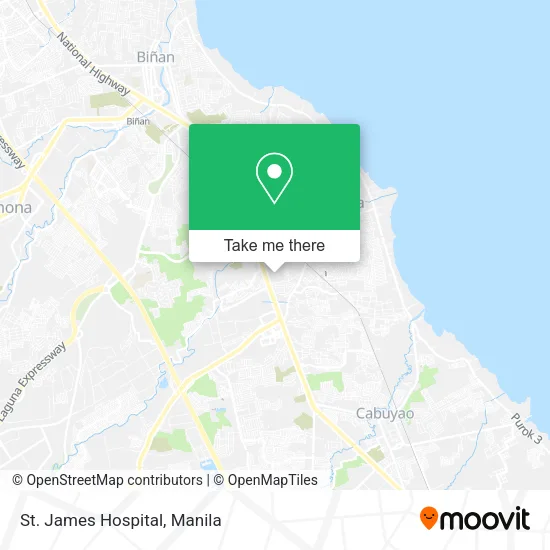 St. James Hospital map