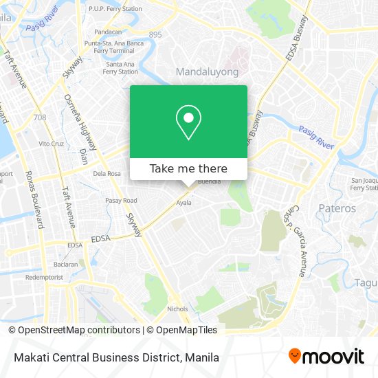 Makati Central Business District map