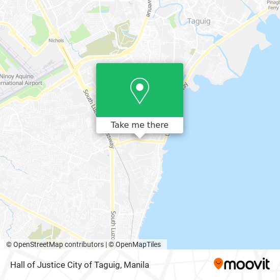 Hall of Justice City of Taguig map