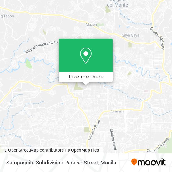 Sampaguita Subdivision Paraiso Street map