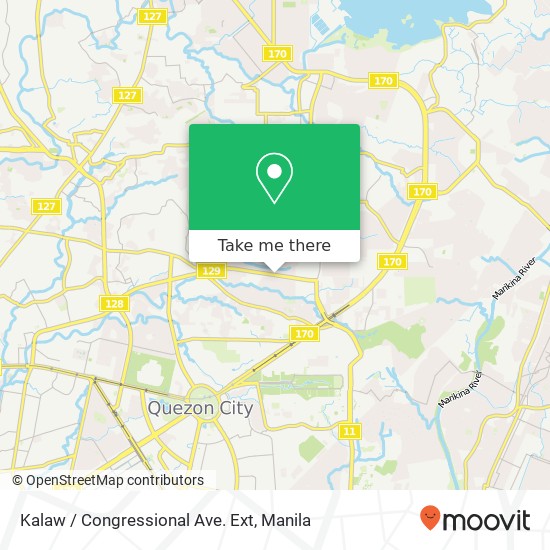 Kalaw / Congressional Ave. Ext map