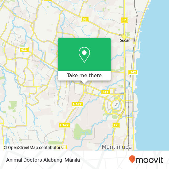 Animal Doctors Alabang map
