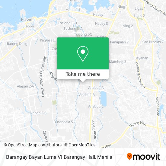 Barangay Bayan Luma VI Barangay Hall map