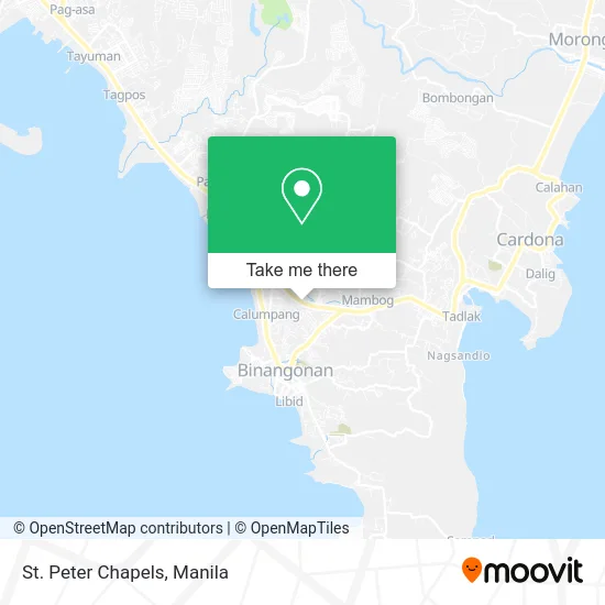 St. Peter Chapels map