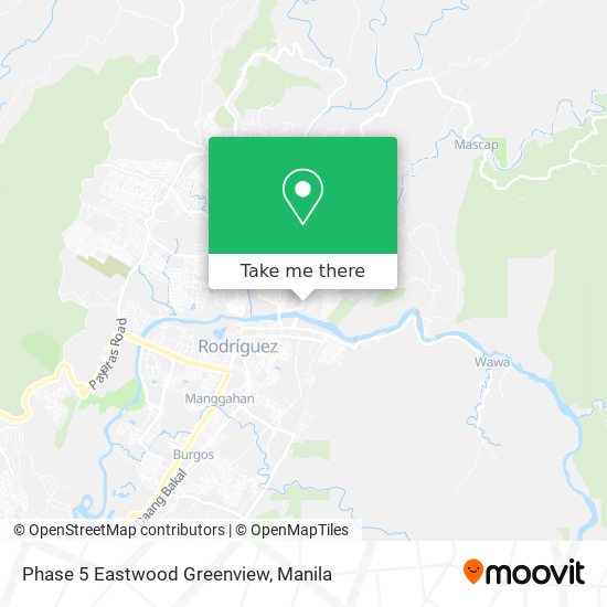 Phase 5 Eastwood Greenview map