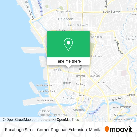 Raxabago Street Corner Dagupan Extension map