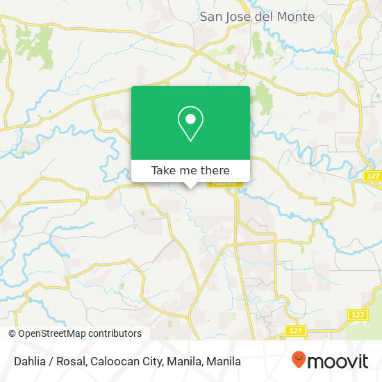 Dahlia / Rosal, Caloocan City, Manila map