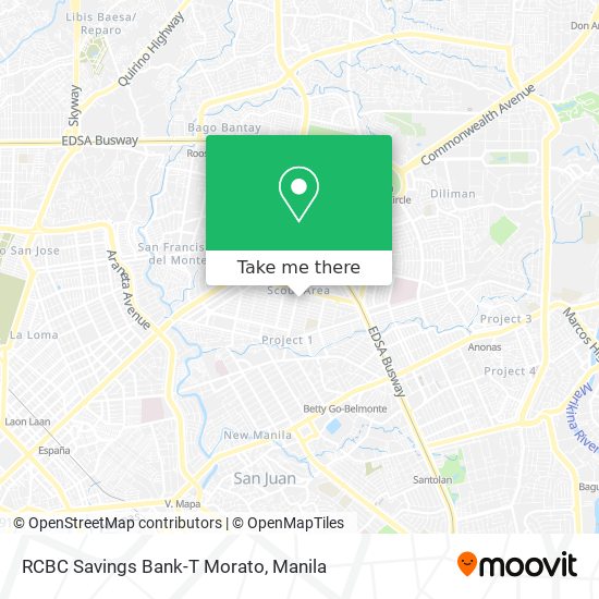 RCBC Savings Bank-T Morato map