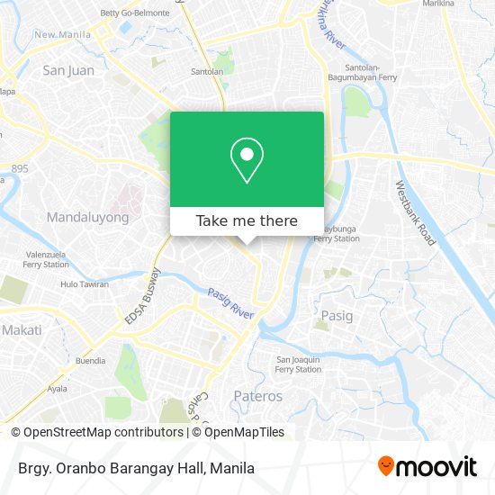 Brgy. Oranbo Barangay Hall map