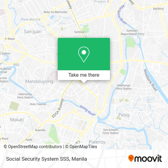 Social Security System SSS map