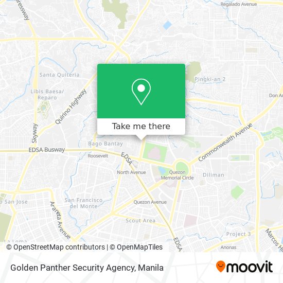 Golden Panther Security Agency map