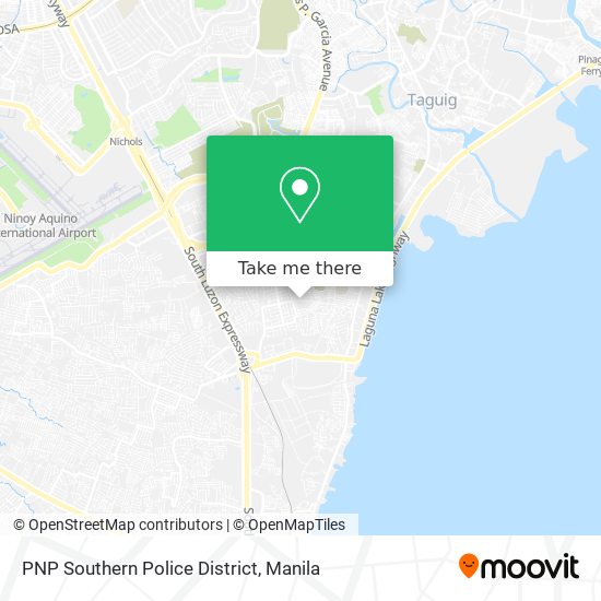 PNP Southern Police District map