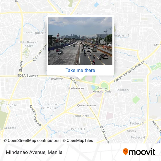 Mindanao Avenue map