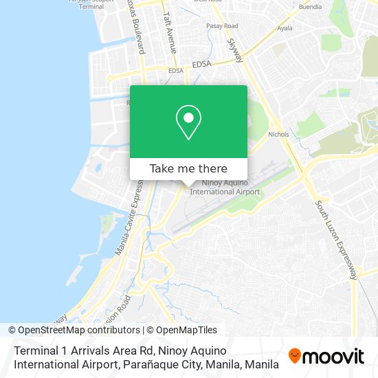 Terminal 1 Arrivals Area Rd, Ninoy Aquino International Airport, Parañaque City, Manila map
