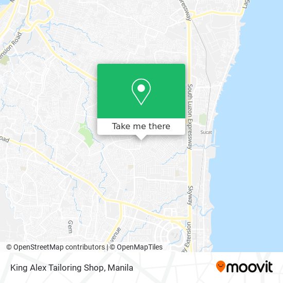 King Alex Tailoring Shop map