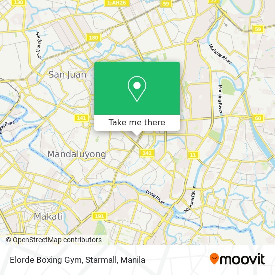 Elorde Boxing Gym, Starmall map