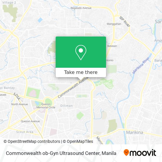 Commonwealth ob-Gyn Ultrasound Center map