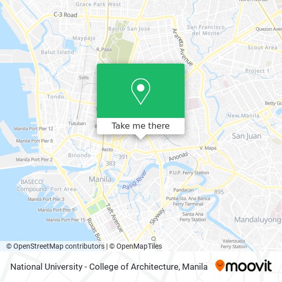 National University - College of Architecture map