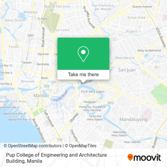 Pup College of Engineering and Architecture Building map