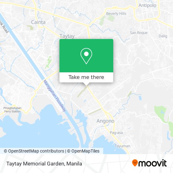 Taytay Memorial Garden map