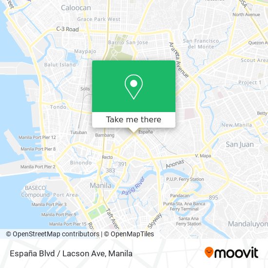 España Blvd / Lacson Ave map